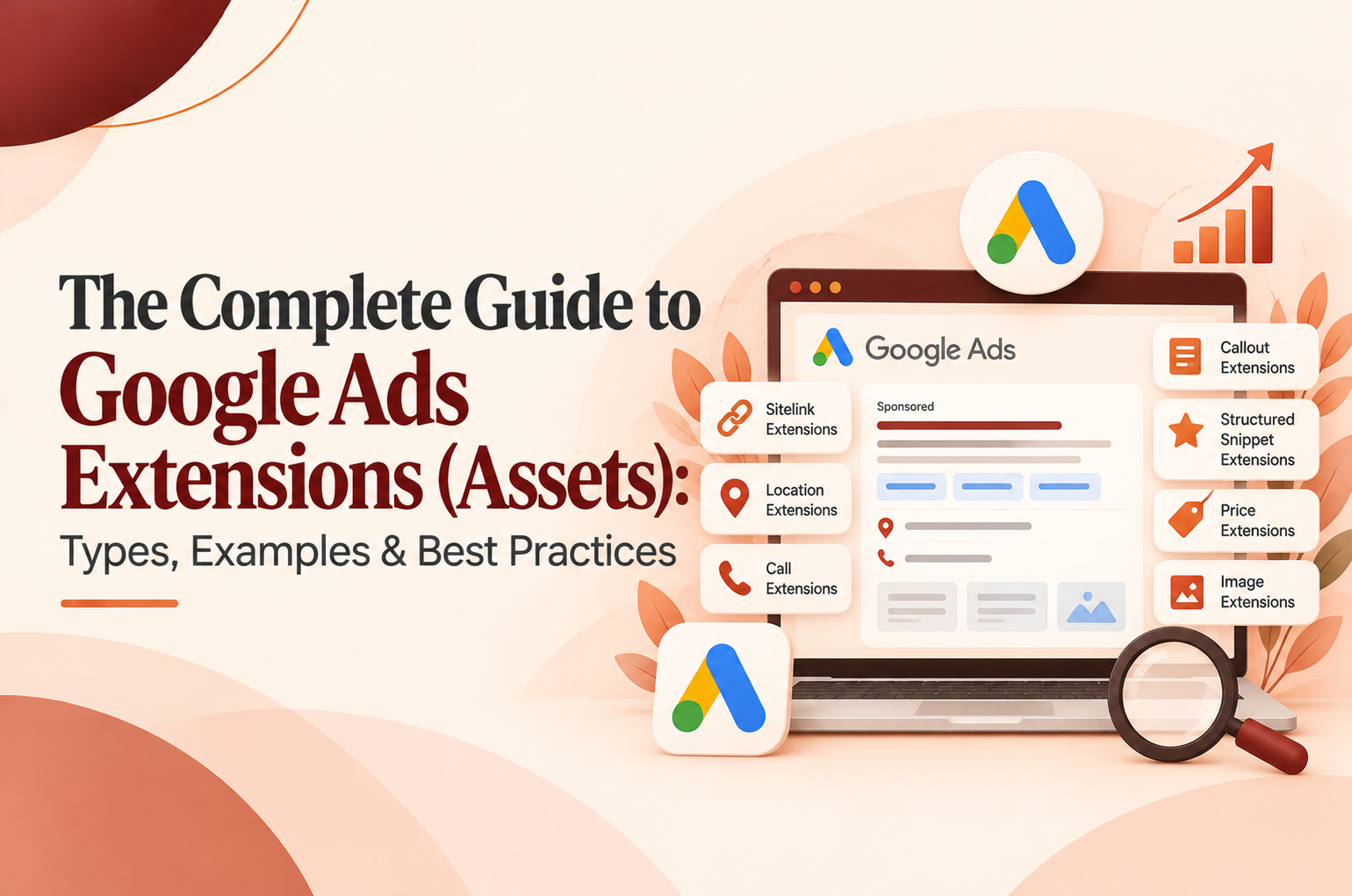 The complete guide to Google Ads extensions, including sitelink, call, location, callout and image assets.